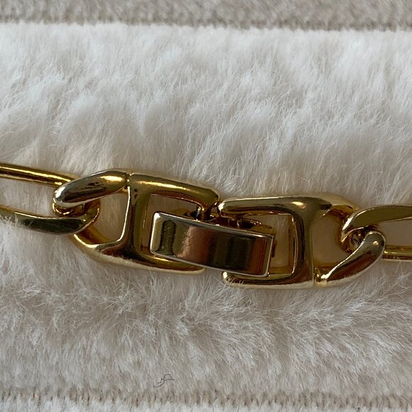 Vintage 18" Gold Plated Paperclip Chain Necklace - Picture 3 of 6